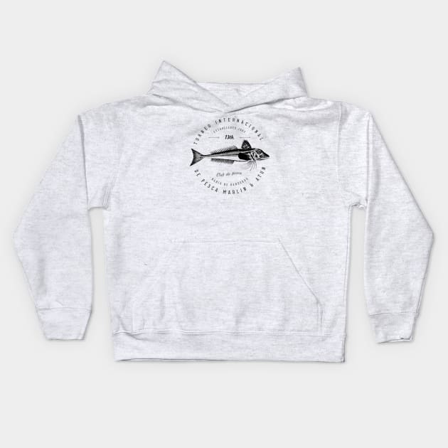 Fishing tournament Kids Hoodie by Dennson Creative